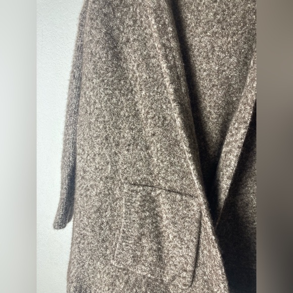 Athleta Mill Valley Hooded Open Front Wrap Sweater Wool Yak Blend Size XL - Picture 3 of 7